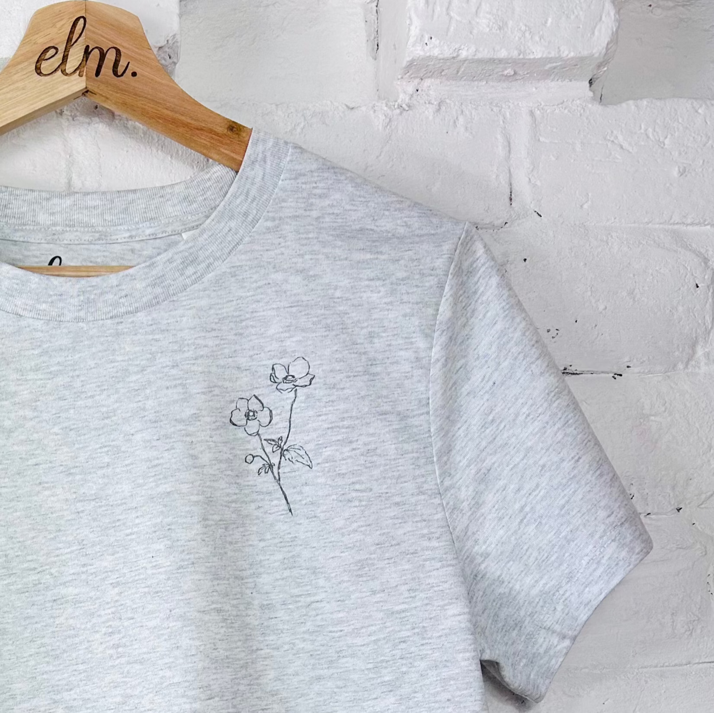 Flower, organic T-shirt 