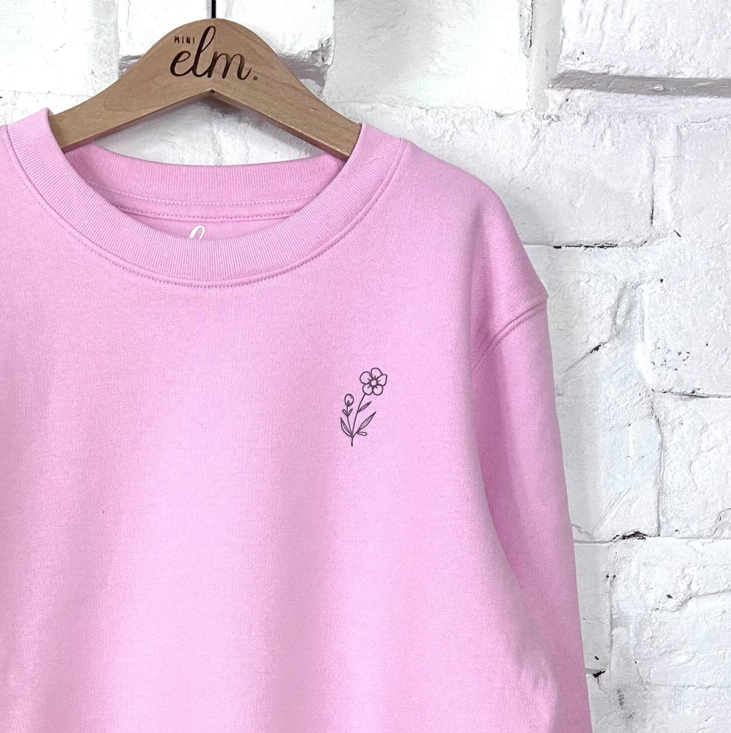 daisy sweatshirt organic cotton