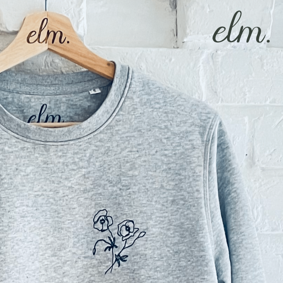 Poppy embroidered sweatshirt 