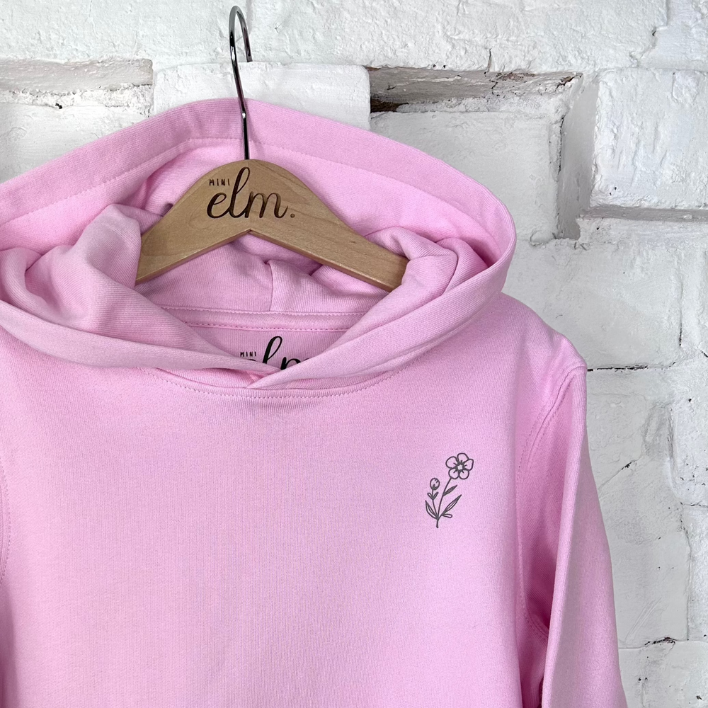 daisy children's hoody hooded sweatshirt organic cotton