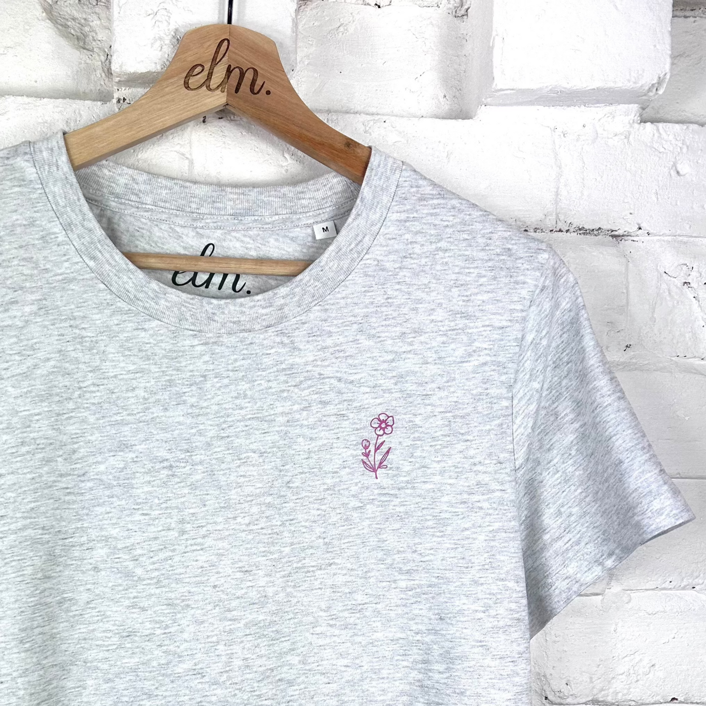 daisy organic cotton tshirt 